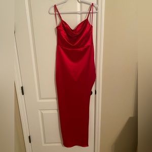 Red formal dress